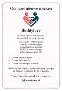 Buddylove.nl - Flyer